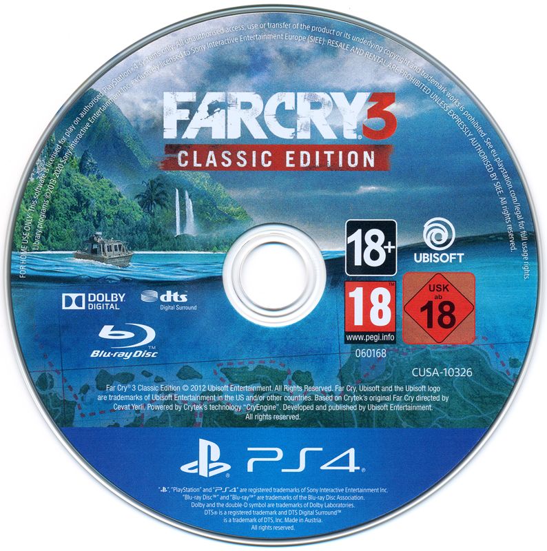 Media for Far Cry 3: Classic Edition (PlayStation 4) (General European release)