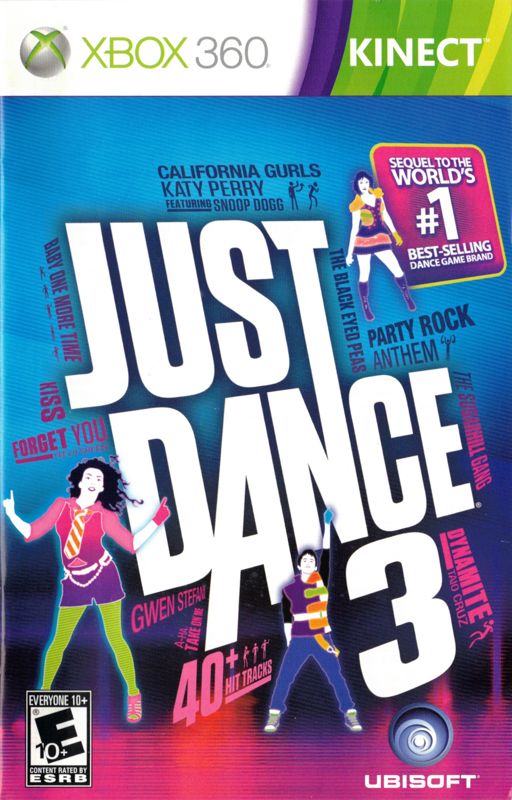 Manual for Just Dance 3 (Xbox 360): Front