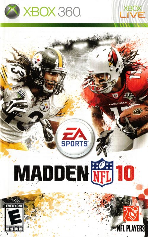 Manual for Madden NFL 10 (Xbox 360): Front
