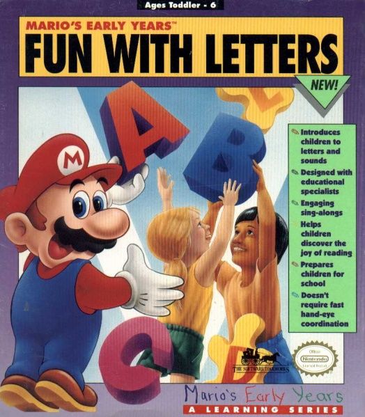 【楽天カード分割】 Mario's Early MobyGames - (1993) Letters With Fun Years: 家庭用ゲームソフト
