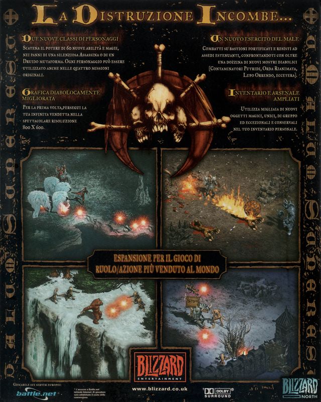 Back Cover for Diablo II: Lord of Destruction (Windows)