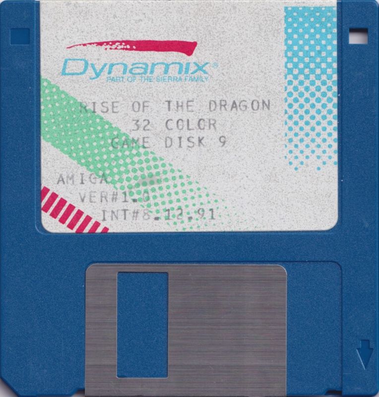 Media for Rise of the Dragon (Amiga): Disk 9