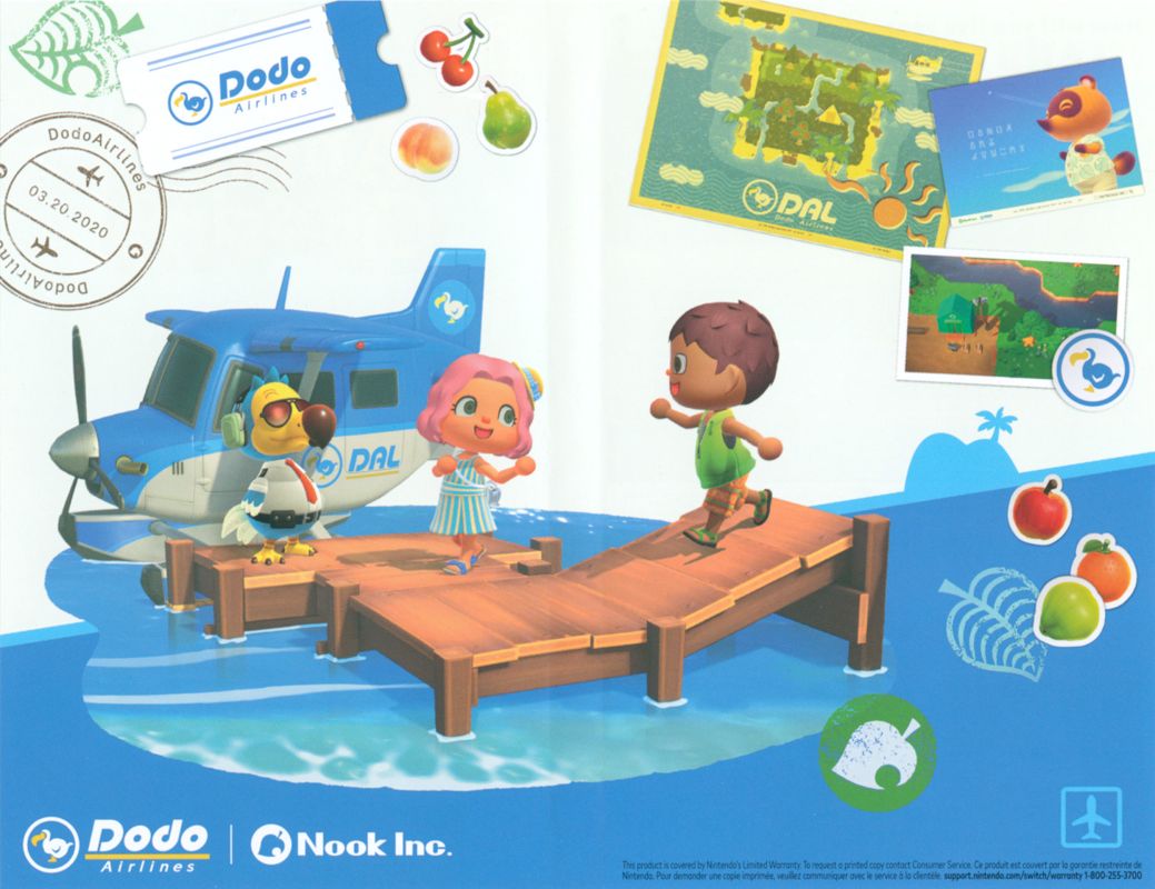 Inside Cover for Animal Crossing: New Horizons (Nintendo Switch)