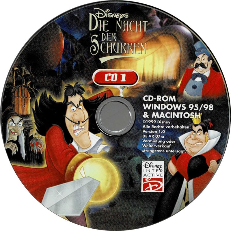 Media for Disney's Villains' Revenge (Macintosh and Windows): Disc 1
