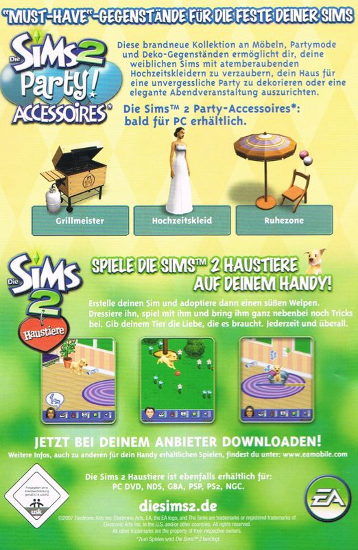 Advertisement for The Sims 2: Seasons (Windows): Front