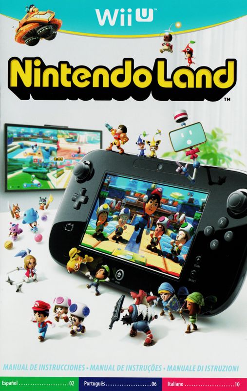 Manual for Nintendo Land (Wii U): Front