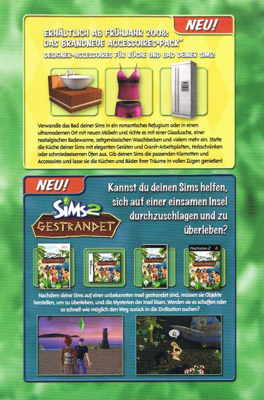Advertisement for The Sims 2: FreeTime (Windows): Front
