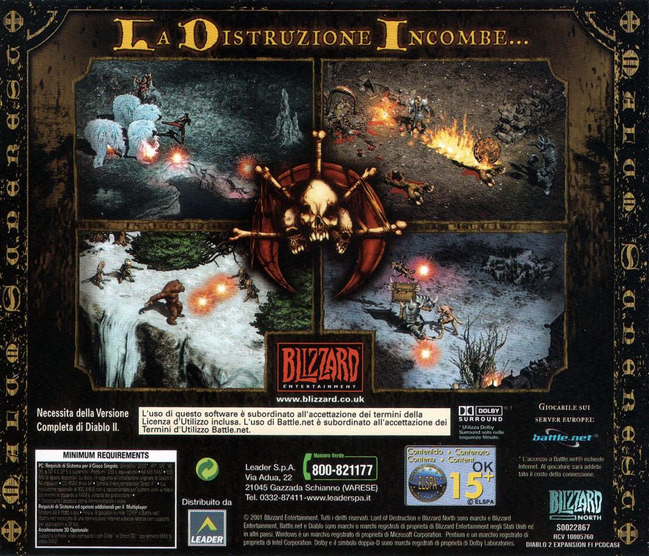 Other for Diablo II: Lord of Destruction (Windows): Jewel Case - Back