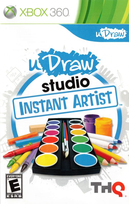 Manual for uDraw Studio: Instant Artist (Xbox 360): Front