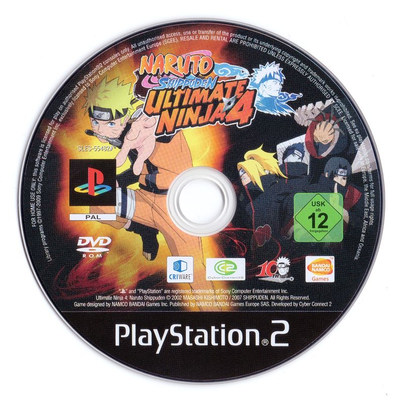 Media for Naruto Shippuden: Ultimate Ninja 4 (PlayStation 2) (Re-Release)
