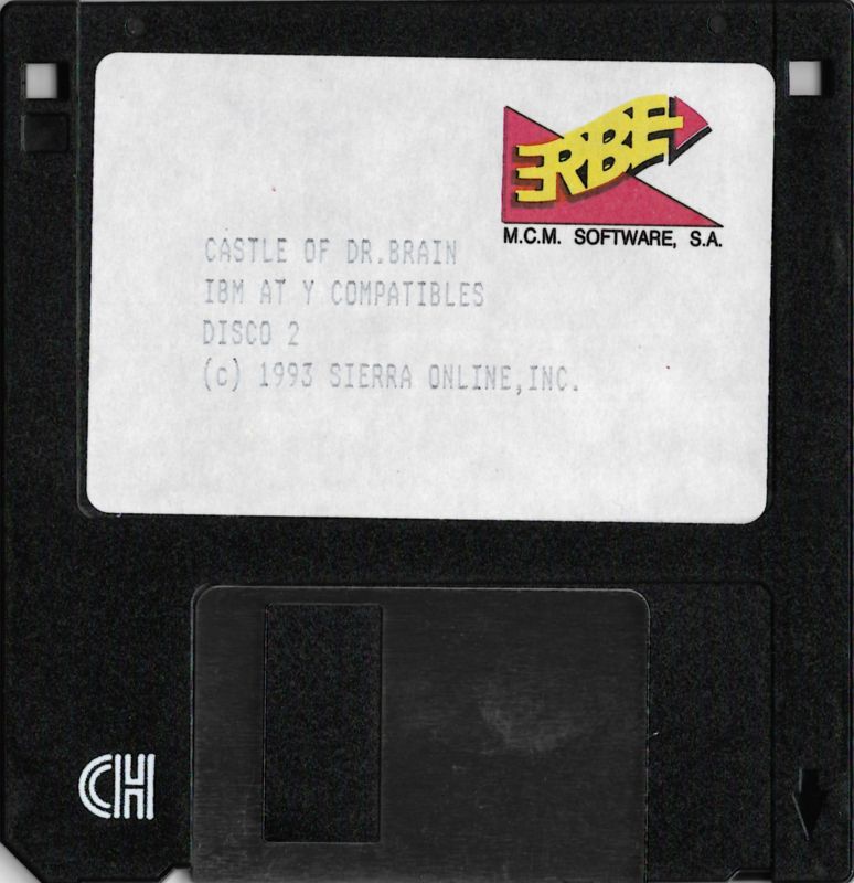 Media for Castle of Dr. Brain (DOS): Disk 2