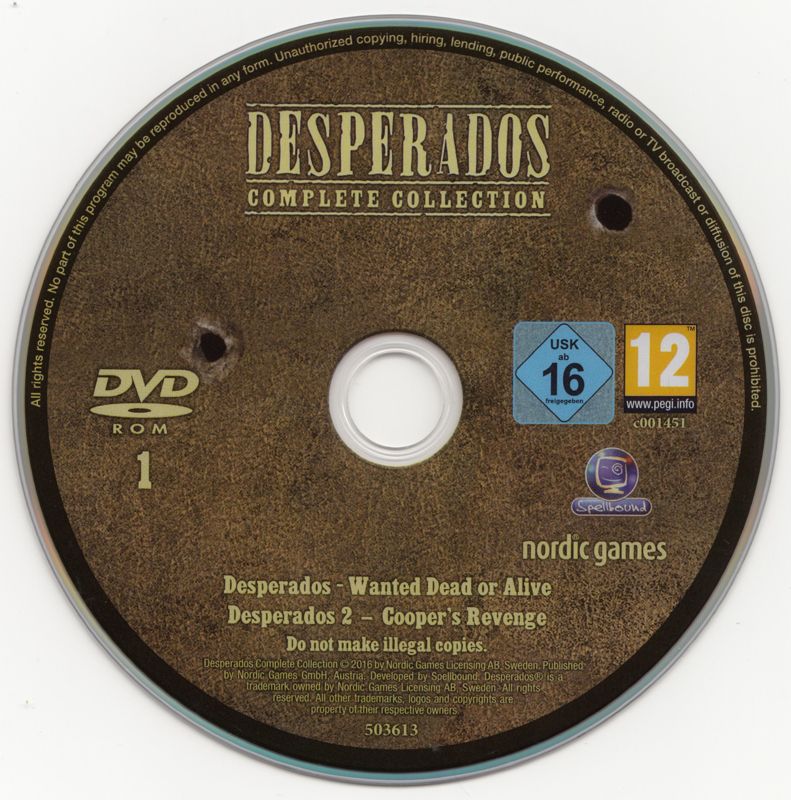 Media for Desperados: Complete Collection (Windows): Disc 1