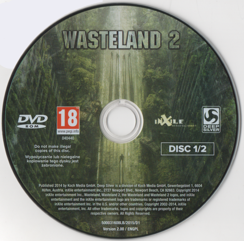 Media for Wasteland 2 (Windows) (Premium Games release): Disc 1