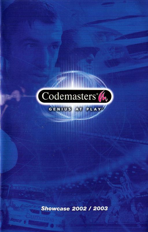 Advertisement for Pro Race Driver (PlayStation 2): Codemasters catalogue - front