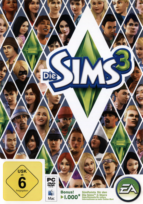 Front Cover for The Sims 3 (Macintosh and Windows) (2010 v2 re-release)