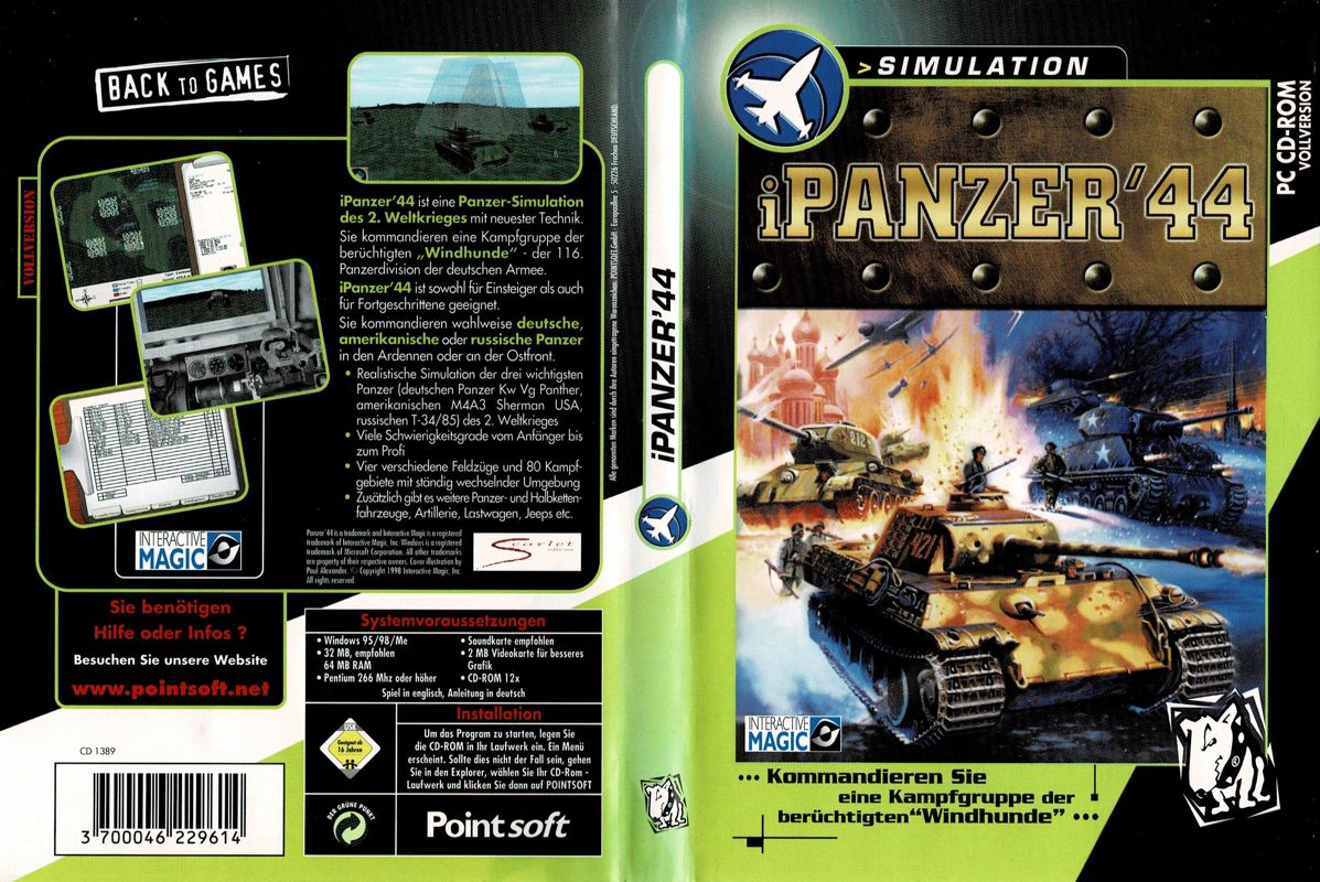 Full Cover for iPanzer '44 (Windows) (Back to Games release)