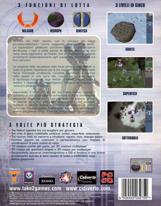 Back Cover for Metal Fatigue (Windows)