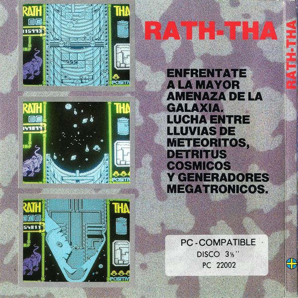 Back Cover for Rath-Tha (DOS)