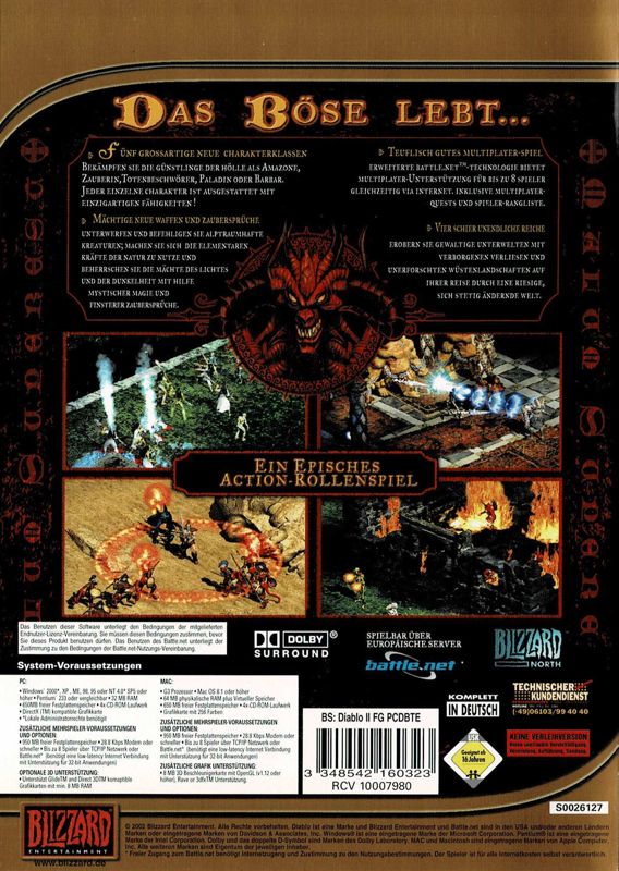 Diablo II cover or packaging material - MobyGames