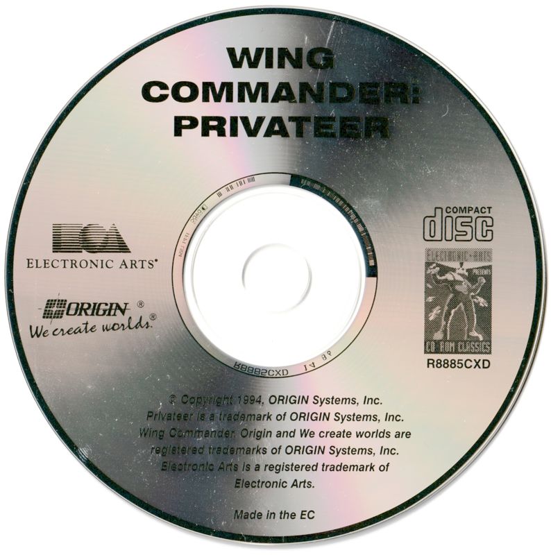 Media for Wing Commander: Privateer - CD-ROM Edition (DOS) (EA CD-ROM Classics release)