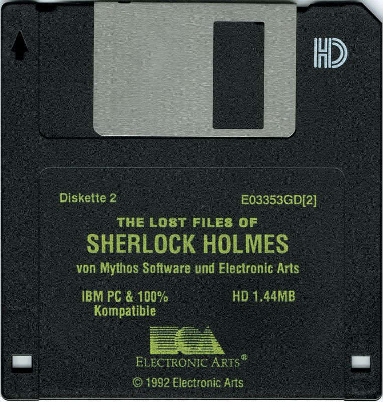 Media for The Lost Files of Sherlock Holmes (DOS): Disk 2/9