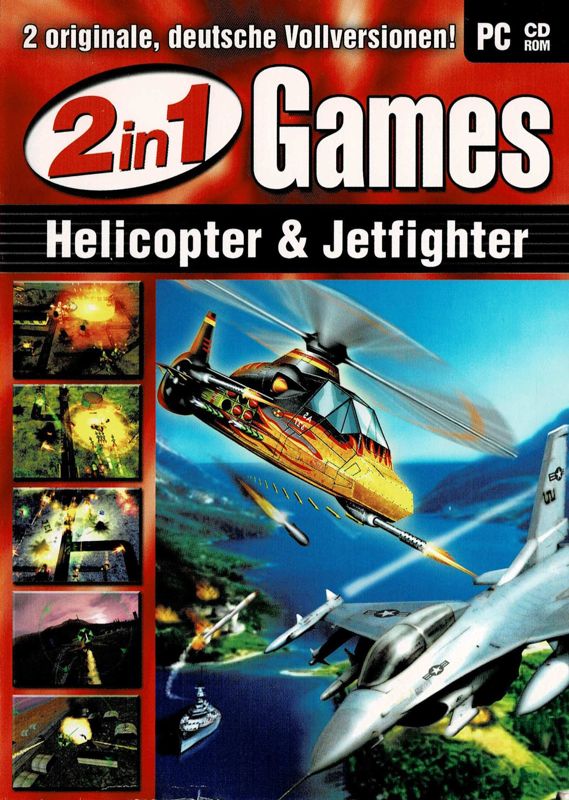 Front Cover for 2 in 1 Games: Helicopter & Jetfighter (Windows) (Alternate Front Cover)