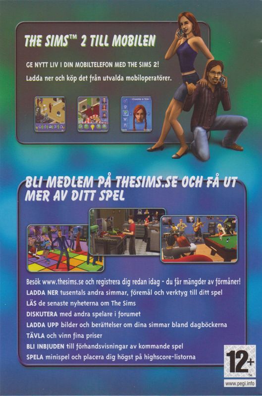Advertisement for The Sims 2: Family Fun Stuff (Windows): Front