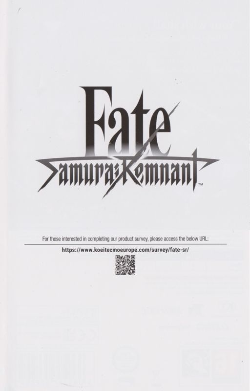 Inside Cover for Fate/Samurai Remnant (Nintendo Switch): Right