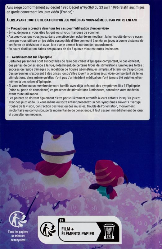 Inside Cover for Mineko's Night Market (Nintendo Switch) (Signature Edition standard release): Left