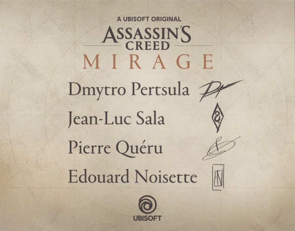 Extras for Assassin's Creed: Mirage (Launch Edition) (PlayStation 5): Lithograph 2 - Back