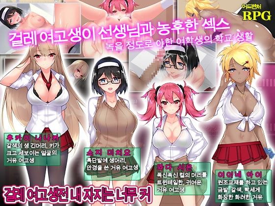 Front Cover for Chronicle of Bitch Girl: My Dick is too Large (Android and Windows) (DLsite release): Korean version