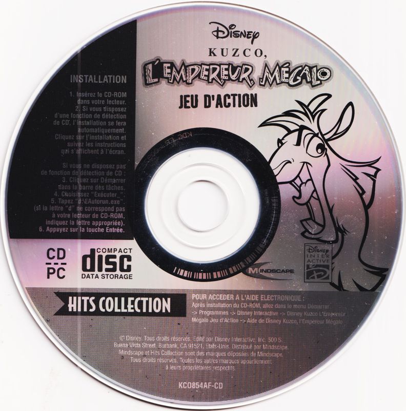 Media for Disney's The Emperor's New Groove (Windows) (Hits Collection release)