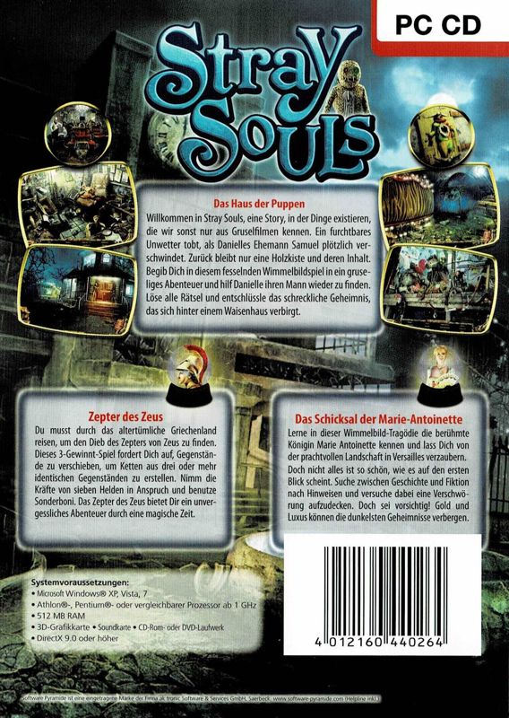 Back Cover for Stray Souls: Dollhouse Story (Collectors Edition) (Windows) (Software Pyramide release)
