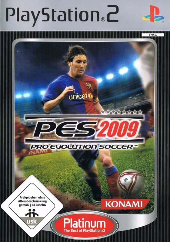 Front Cover for PES 2009: Pro Evolution Soccer (PlayStation 2) (Platinum release)