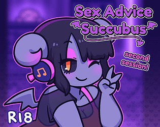 Front Cover for Sex Advice Succubus (Android and Linux and Macintosh and Windows) (itch.io release): 31 October 2023 version