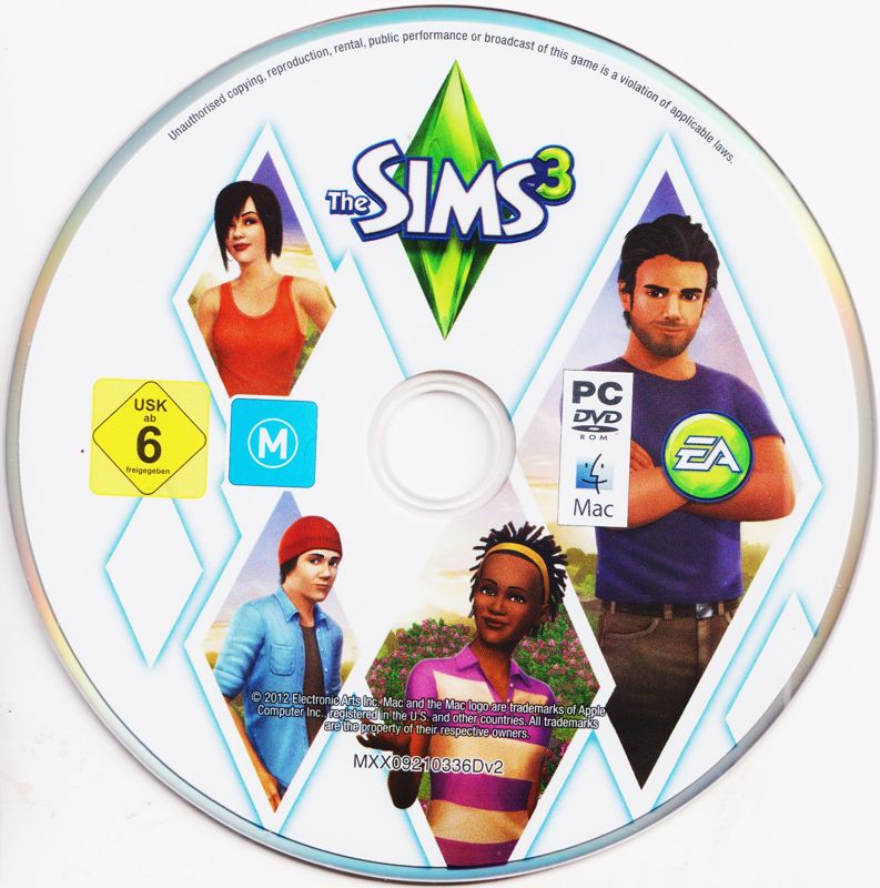 Media for The Sims 3: Starter Pack (Macintosh and Windows): Disc 1 : Base Game