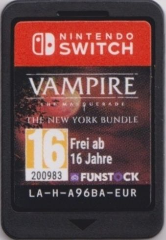 Media for Vampire: The Masquerade - The New York Bundle (Nintendo Switch) (Funstock mail order release)