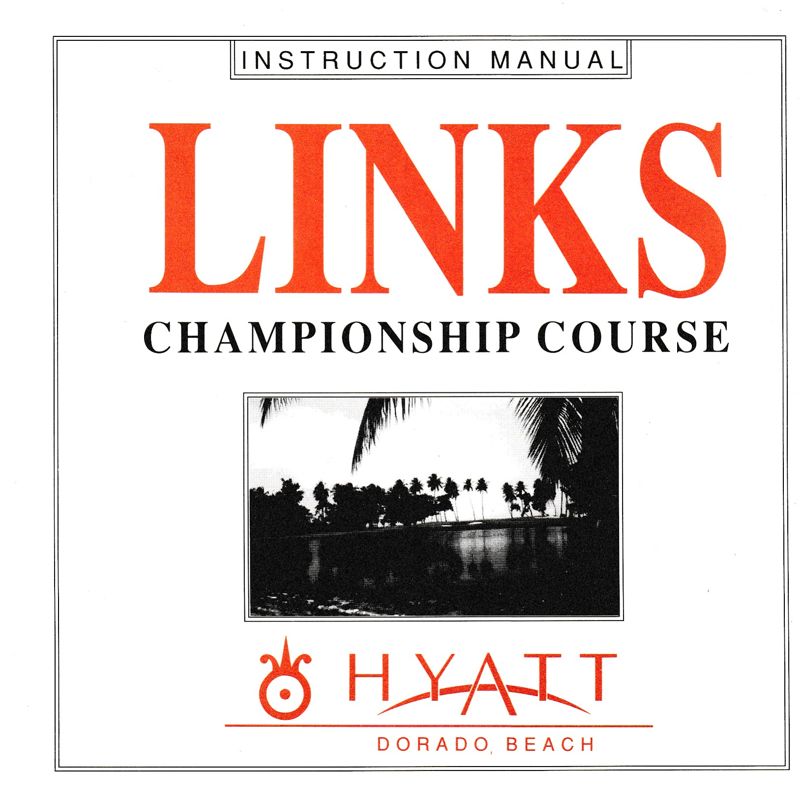 Manual for Links: Championship Course - Hyatt Dorado Beach (DOS) (5.25" disk release)