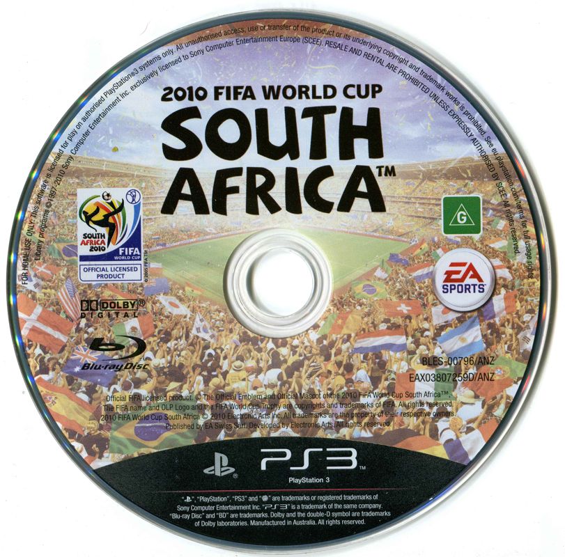 Media for 2010 FIFA World Cup South Africa (PlayStation 3)