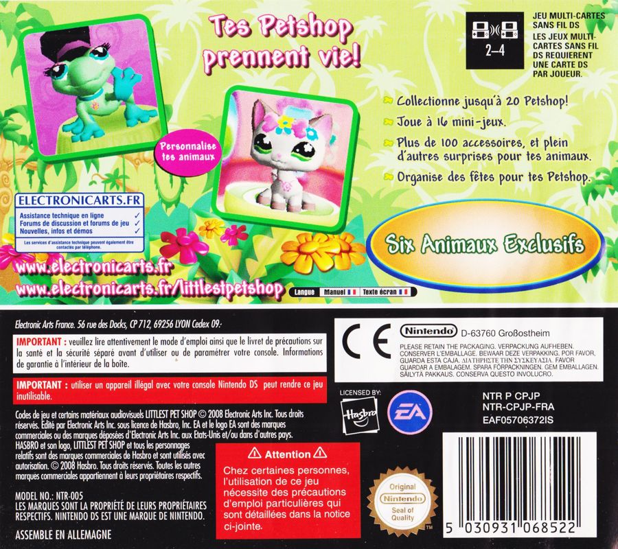 Littlest Pet Shop Jungle cover or packaging material MobyGames