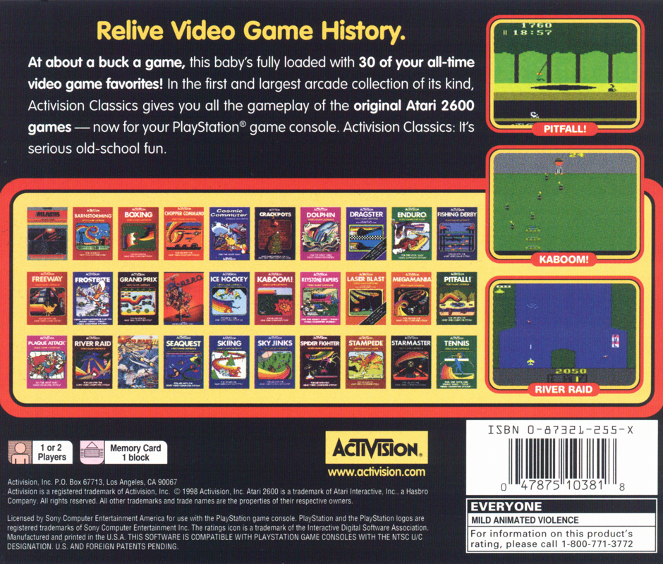 A Collection of Activision Classic Games for the Atari 2600 cover or  packaging material - MobyGames