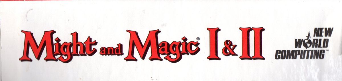 Spine/Sides for Might and Magic I & II (Macintosh): Top/Bottom