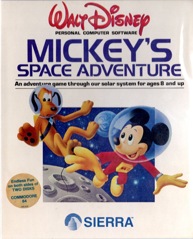Front Cover for Mickey's Space Adventure (Commodore 64)