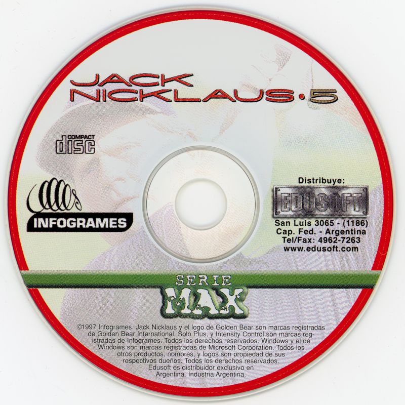 Media for Jack Nicklaus 5 (Windows) (Serie MAX release)