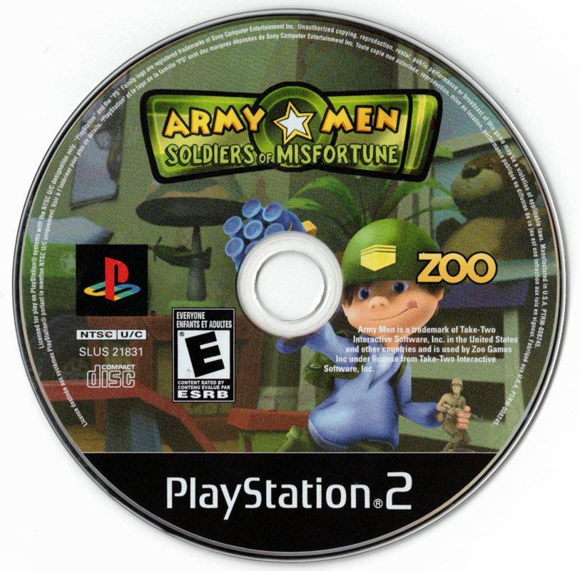 Media for Army Men: Soldiers of Misfortune (PlayStation 2)