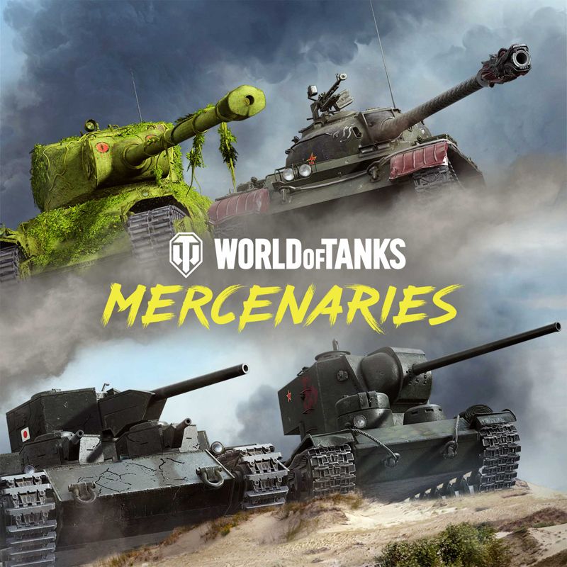 Front Cover for World of Tanks: Mercenaries - Strange Beasts (PlayStation 4) (download release)