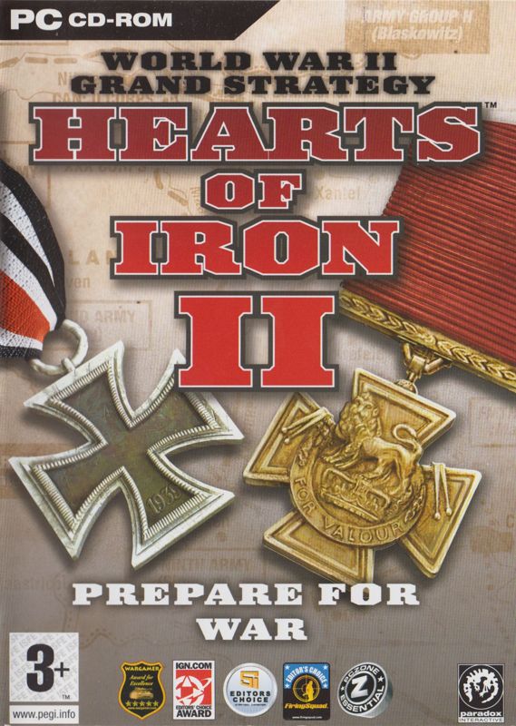 Front Cover for Hearts of Iron II (Windows)