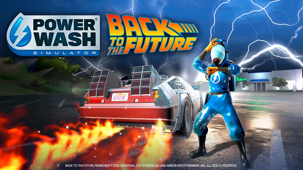 PowerWash Simulator: Back to the Future cover or packaging