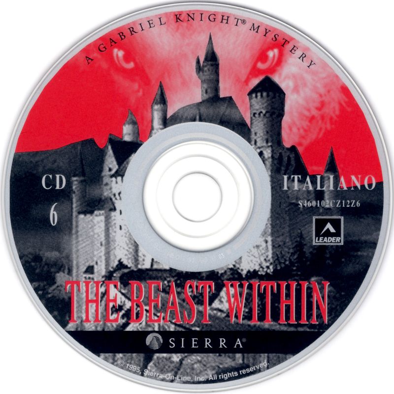 Media for The Beast Within: A Gabriel Knight Mystery (DOS and Windows and Windows 16-bit): Disc 6