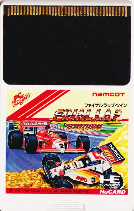 Media for Final Lap Twin (TurboGrafx-16): Front